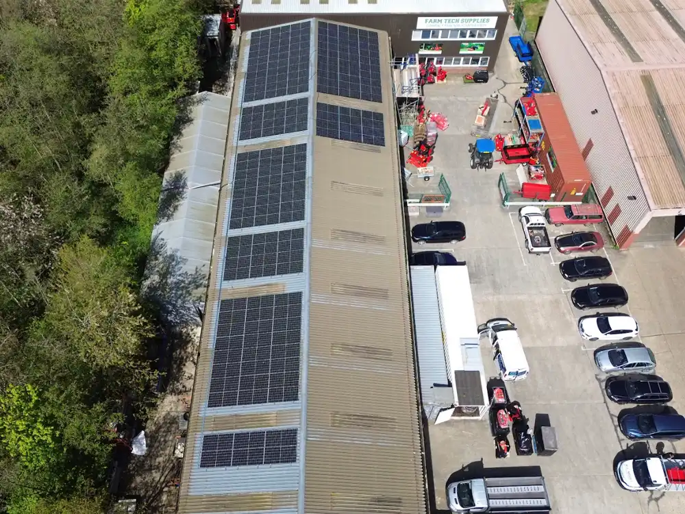 Farm tech solar install
